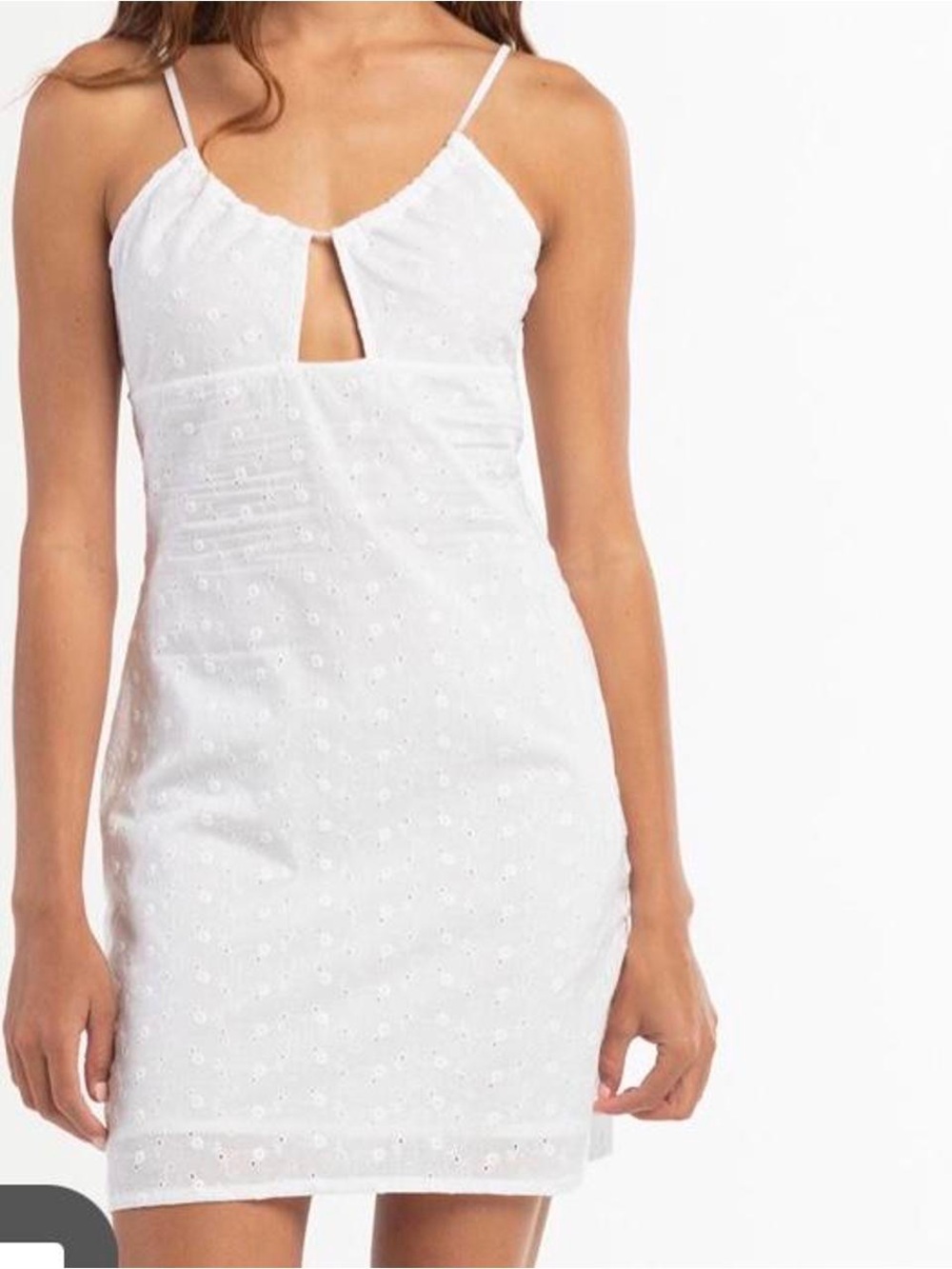Daisy Street White Eyelet Strappy Sun Dress NEW